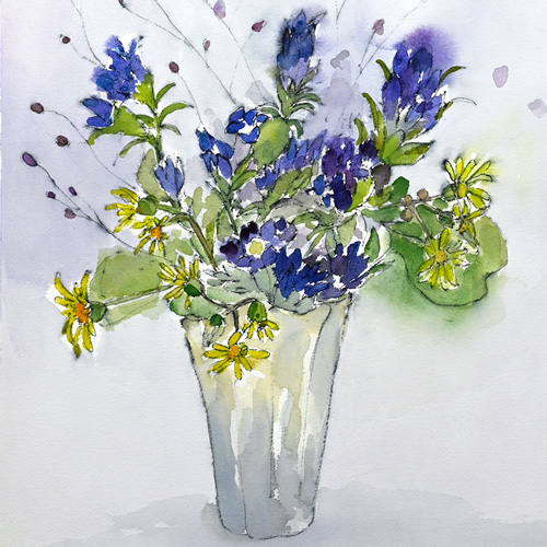 水彩で描く植物・果物